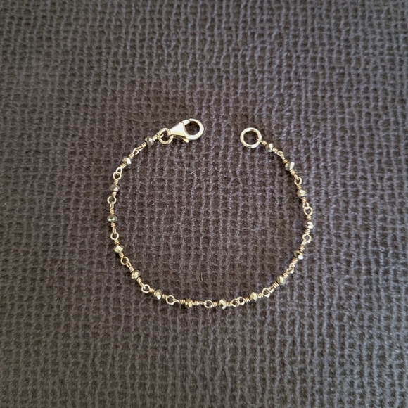 ✨️HP✨️ Dainty Gold💛 Pyrite Bracelet Trio3️⃣ - NWOT - Picture 5 of 15